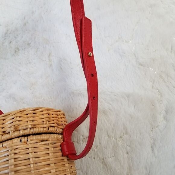 Draper James bucket straw bag NWOT with original dust bag - Picture 5 of 10